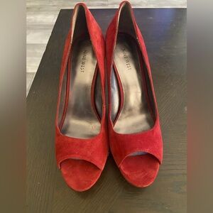Nine West Scarlet Peep Toe Heels